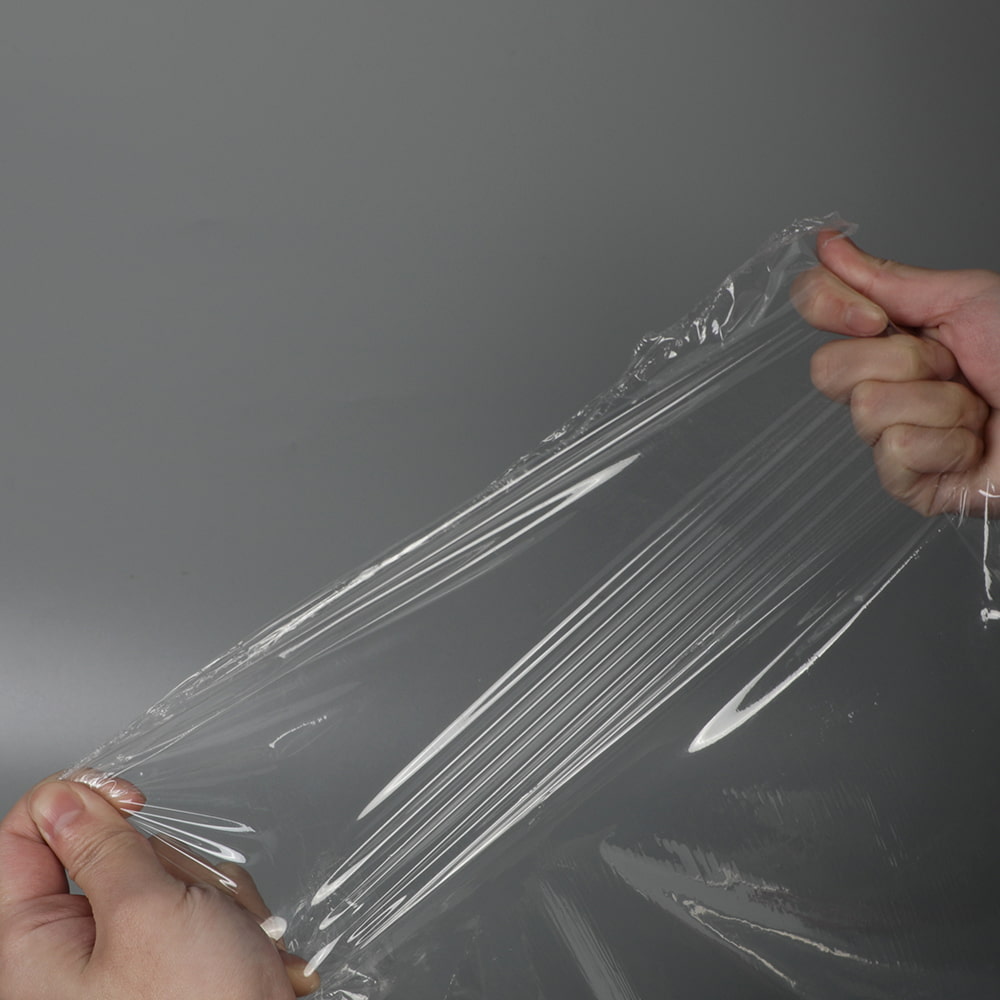 Průmyslové transparentní balení PE stretch fólie role